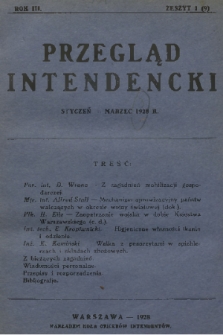 Przegląd Intendencki : kwartalnik wydawany staraniem Koła Oficerów Intendentów. R. 3, 1928, zeszyt 1