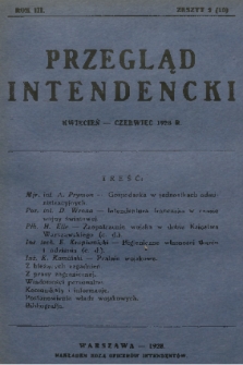 Przegląd Intendencki : kwartalnik wydawany staraniem Koła Oficerów Intendentów. R. 3, 1928, zeszyt 2