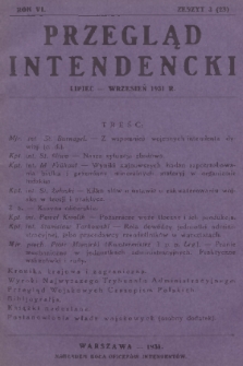 Przegląd Intendencki : kwartalnik wydawany staraniem Koła Oficerów Intendentów. R. 6, 1931, zeszyt 3