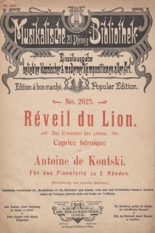 Réveil du Lion. Caprice héroique