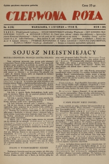 Czerwona Róża. 1938, nr 4 (15)