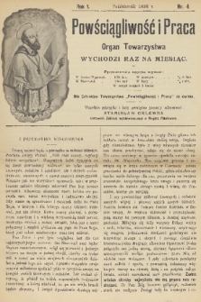 Powściągliwość i Praca : organ Towarzystwa. R. 1, 1898, nr 4