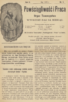 Powściągliwość i Praca : organ Towarzystwa. R. 2, 1899, nr 5