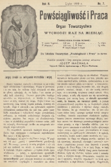 Powściągliwość i Praca : organ Towarzystwa. R. 2, 1899, nr 7