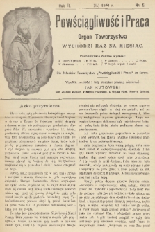 Powściągliwość i Praca : organ Towarzystwa. R. 3, 1900, nr 5