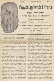 Powściągliwość i Praca : organ Towarzystwa. R. 3, 1900, nr 6