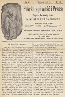 Powściągliwość i Praca : organ Towarzystwa. R. 3, 1900, nr 10