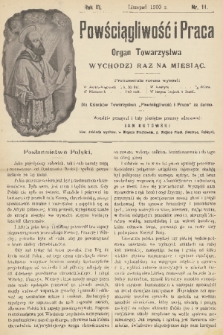 Powściągliwość i Praca : organ Towarzystwa. R. 3, 1900, nr 11