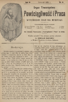 Powściągliwość i Praca : organ Towarzystwa. R. 6, 1903, nr 4