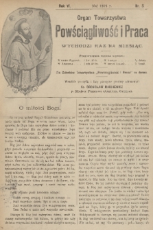 Powściągliwość i Praca : organ Towarzystwa. R. 6, 1903, nr 5