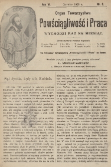 Powściągliwość i Praca : organ Towarzystwa. R. 6, 1903, nr 6