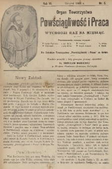 Powściągliwość i Praca : organ Towarzystwa. R. 6, 1903, nr 8