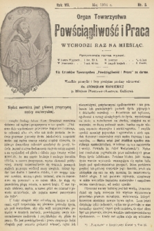 Powściągliwość i Praca : organ Towarzystwa. R. 7, 1904, nr 5