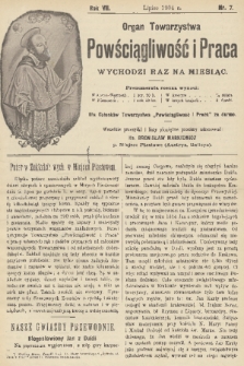 Powściągliwość i Praca : organ Towarzystwa. R. 7, 1904, nr 7