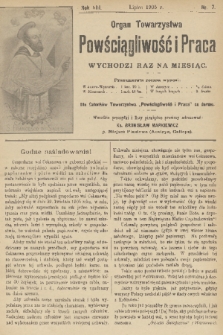 Powściągliwość i Praca : organ Towarzystwa. R. 8, 1905, nr 7
