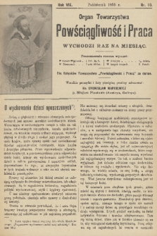Powściągliwość i Praca : organ Towarzystwa. R. 8, 1905, nr 10