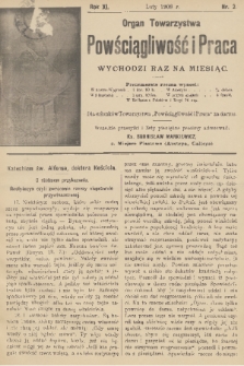 Powściągliwość i Praca : organ Towarzystwa. R. 11, 1908, nr 2