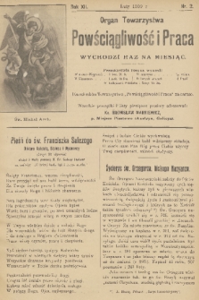 Powściągliwość i Praca : organ Towarzystwa. R. 12, 1909, nr 2