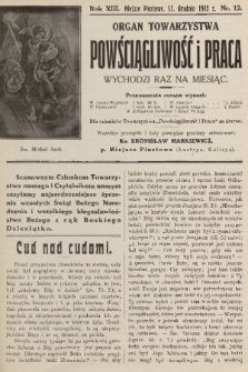 Powściągliwość i Praca : organ Towarzystwa. R. 13, 1910, nr 12