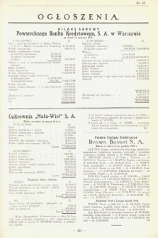 Ogłoszenia [dodatek do Dziennika Urzędowego Ministerstwa Skarbu]. 1931, nr 22