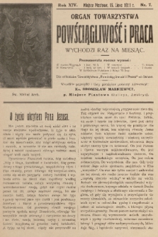Powściągliwość i Praca : organ Towarzystwa. R. 14, 1911, nr 7
