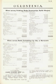 Ogłoszenia [dodatek do Dziennika Urzędowego Ministerstwa Skarbu]. 1931, nr 23
