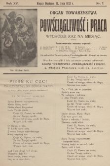 Powściągliwość i Praca : organ Towarzystwa. R. 15, 1912, nr 7