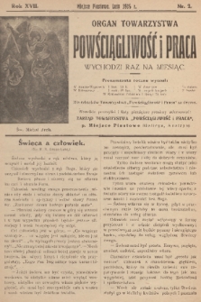 Powściągliwość i Praca : organ Towarzystwa. R. 17, 1914, nr 2