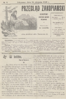 Przegląd Zakopiański: czasopismo poświęcone sprawom miejscowym. [R. 1], 1899, nr 5