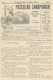 Przegląd Zakopiański: czasopismo poświęcone sprawom miejscowym. R. 2, 1900, nr 11 + dod.