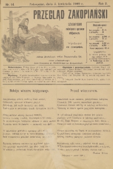 Przegląd Zakopiański: czasopismo poświęcone sprawom miejscowym. R. 2, 1900, nr 14 + dod.