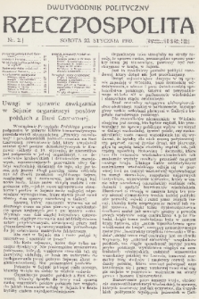 Rzeczpospolita : dwutygodnik polityczny. R. 1, 1909, nr 2
