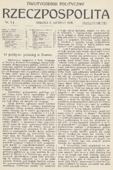 Rzeczpospolita : dwutygodnik polityczny. R. 1, 1909, nr 3