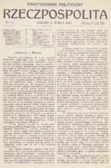 Rzeczpospolita : dwutygodnik polityczny. R. 1, 1909, nr 5