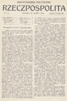 Rzeczpospolita : dwutygodnik polityczny. R. 1, 1909, nr 6