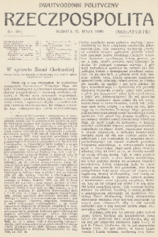 Rzeczpospolita : dwutygodnik polityczny. R. 1, 1909, nr 10