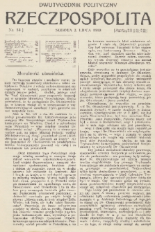 Rzeczpospolita : dwutygodnik polityczny. R. 1, 1909, nr 13