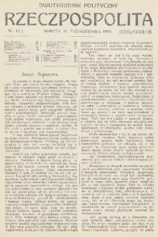 Rzeczpospolita : dwutygodnik polityczny. R. 1, 1909, nr 17