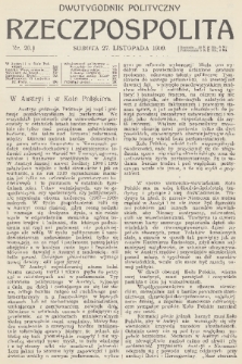 Rzeczpospolita : dwutygodnik polityczny. R. 1, 1909, nr 20