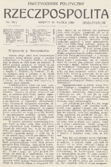 Rzeczpospolita : dwutygodnik polityczny. R. 2, 1910, nr 28