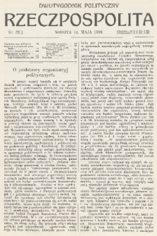 Rzeczpospolita : dwutygodnik polityczny. R. 2, 1910, nr 32