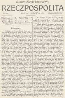 Rzeczpospolita : dwutygodnik polityczny. R. 2, 1910, nr 34