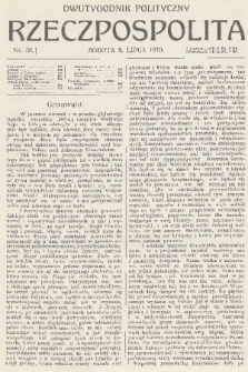 Rzeczpospolita : dwutygodnik polityczny. R. 2, 1910, nr 36