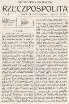 Rzeczpospolita : dwutygodnik polityczny. R. 2, 1910, nr 42