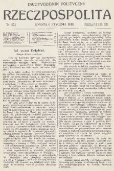 Rzeczpospolita : dwutygodnik polityczny. R. 4, 1912, nr 67