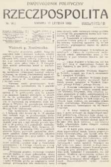 Rzeczpospolita : dwutygodnik polityczny. R. 4, 1912, nr 70