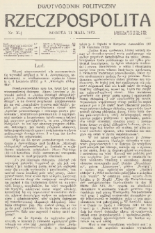 Rzeczpospolita : dwutygodnik polityczny. R. 4, 1912, nr 76
