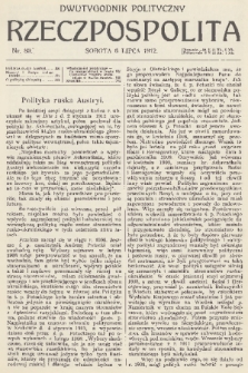 Rzeczpospolita : dwutygodnik polityczny. R. 4, 1912, nr 80