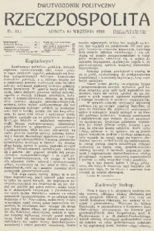 Rzeczpospolita : dwutygodnik polityczny. R. 4, 1912, nr 81