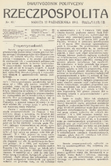 Rzeczpospolita : dwutygodnik polityczny. R. 4, 1912, nr 83